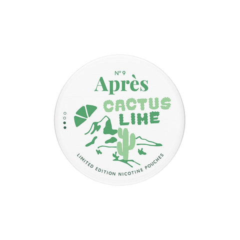 APRÈS Cactus Lime Normal Nicotine Pouches - Slim Format