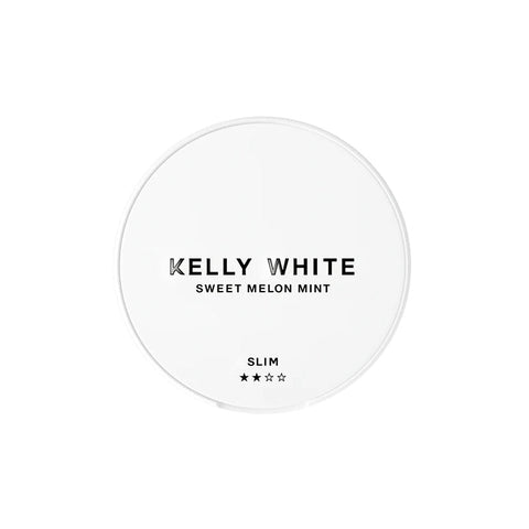 Kelly White Sweet Melon Mint Light Nicotine Pouches - SLIM Format