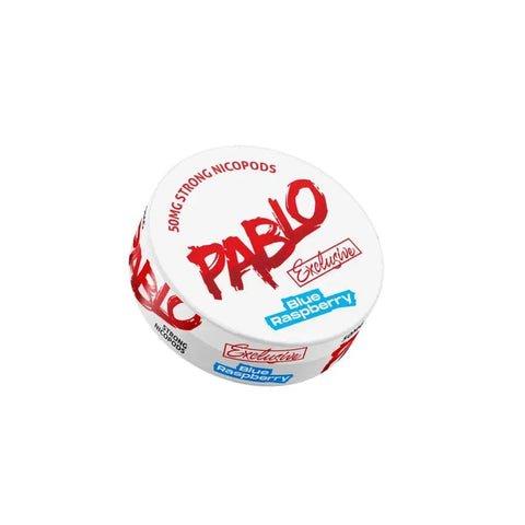 Pablo Blue Raspberry Extra Strong Nicotine Pouches - SLIM Format