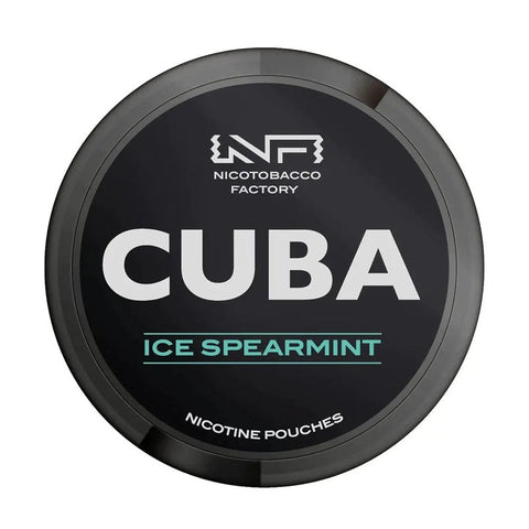 Cuba Black Ice Spearmint Extra Strong Nicotine Pouches - Slim Format