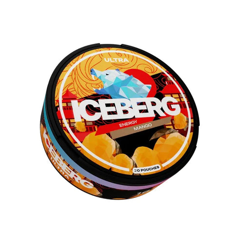 ICEBERG Ultra - Energy Mango (105mg) - Extra Strong SLIM Nicotine Pouches | Buy Online UK