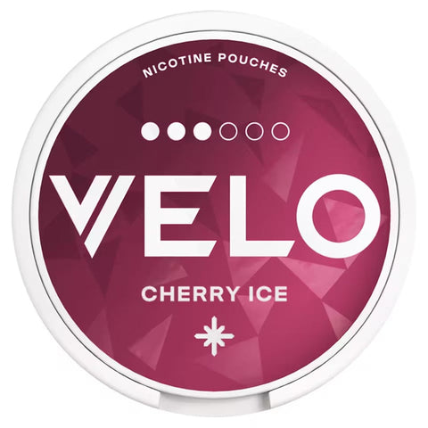 Velo Cherry Ice Normal Nicotine Pouches - SLIM Format