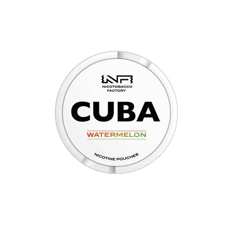 Cuba White Watermelon Strong Nicotine Pouches - Slim Format