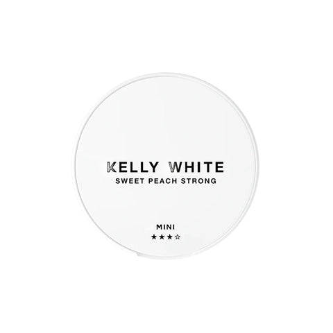 Kelly White Sweet Peach Strong Normal Nicotine Pouches - MINI Format