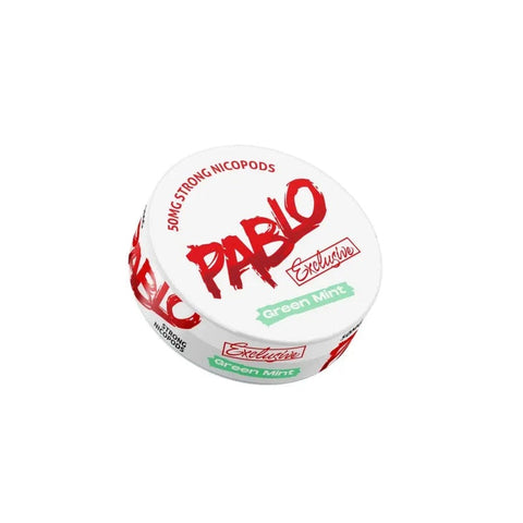 Pablo Green Mint Extra Strong Nicotine Pouches - SLIM Format