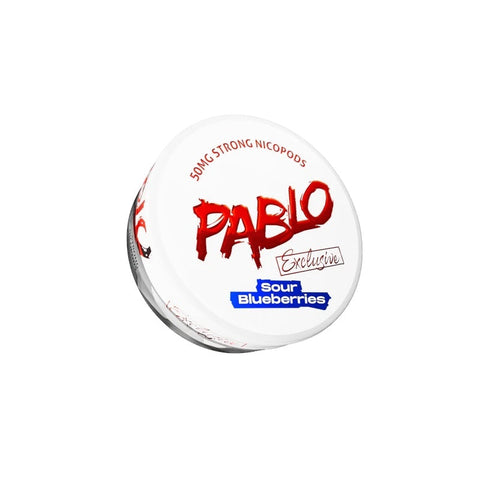 Pablo Sour Blueberries Extra Strong Nicotine Pouches - SLIM Format