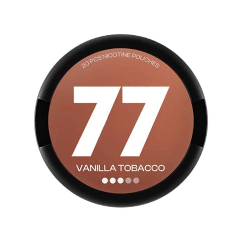 77 Vanilla Tobacco Strong Nicotine Pouches - Slim Format