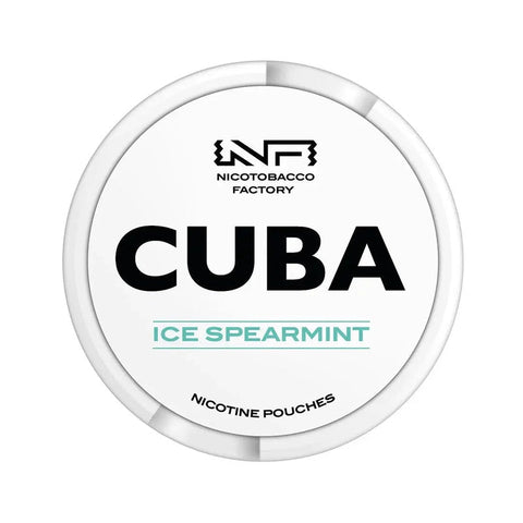 Cuba White Ice Spearmint Strong Nicotine Pouches - Slim Format