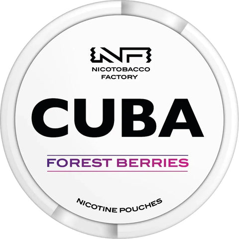 Cuba White Forest Berries Strong Nicotine Pouches - Slim Format