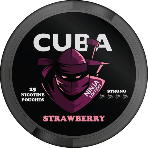Cuba Ninja - Strawberry Extra Strong Nicotine Pouches - Slim Format