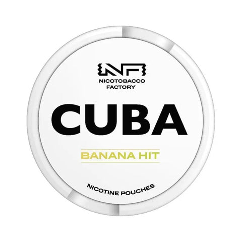 Cuba White Banana Hit Strong Nicotine Pouches - Slim Format