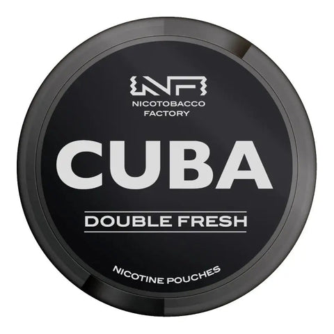 Cuba Black Double Fresh Strong Nicotine Pouches - Slim Format