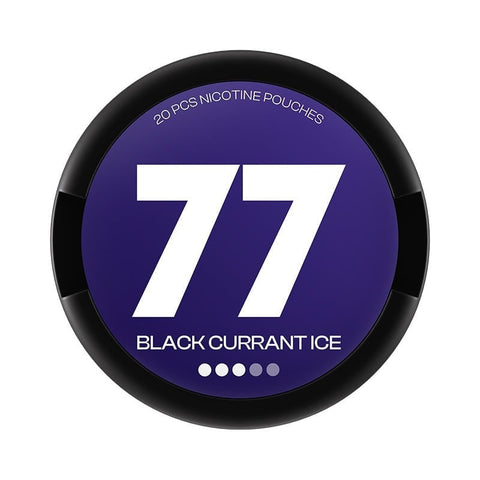 77 Blackcurrant Ice Strong Nicotine Pouches - Slim Format