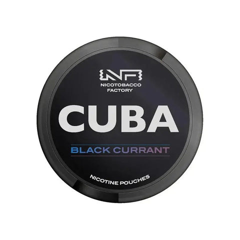 Cuba Black Black Currant Extra Strong Nicotine Pouches - Slim Format