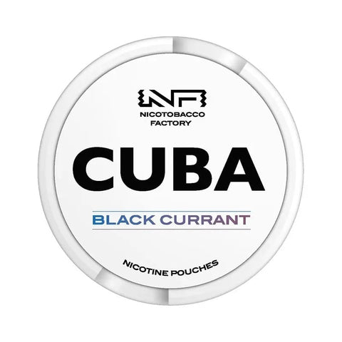 Cuba White Black Currant Strong Nicotine Pouches - Slim Format