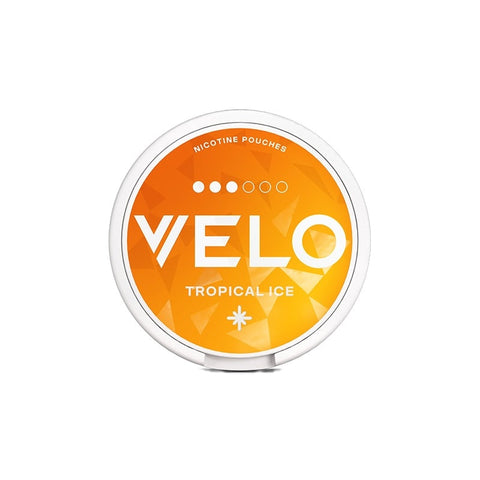 Velo Tropical Ice Normal Nicotine Pouches - SLIM Format