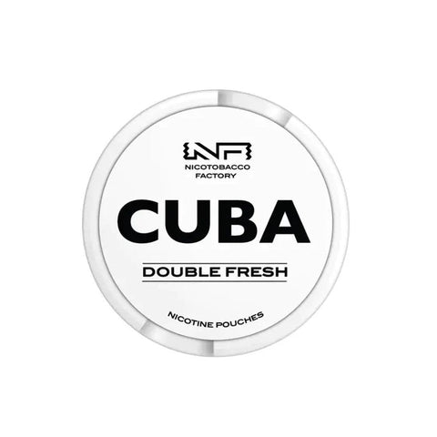 Cuba White Double Fresh Strong Nicotine Pouches - Slim Format