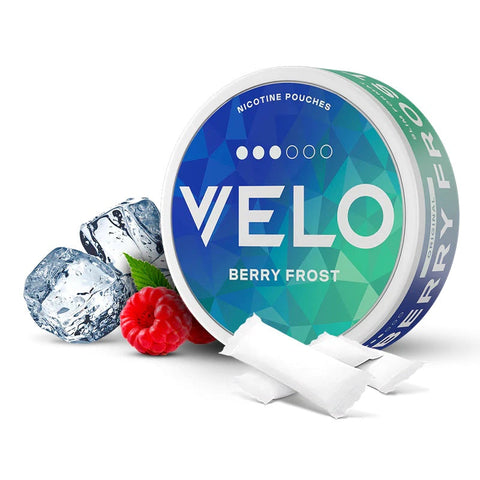 Velo Berry Frost Normal Nicotine Pouches - SLIM Format