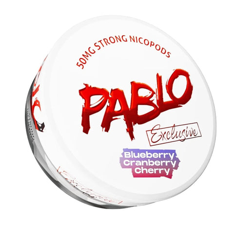 Pablo Blueberry Cranberry Cherry Extra Strong Nicotine Pouches - SLIM Format
