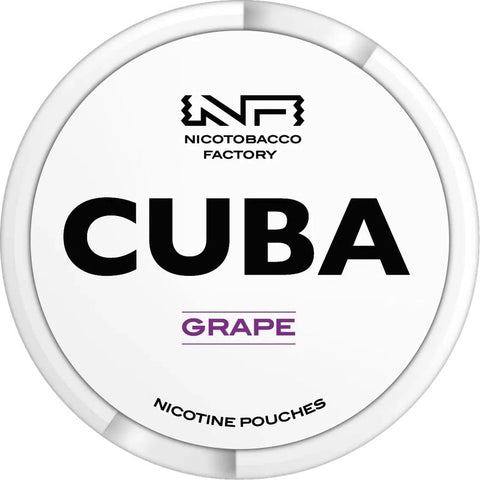Cuba White Grape Strong Nicotine Pouches - Slim Format