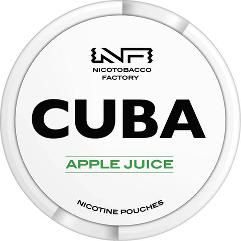 Cuba White Apple Juice Strong Nicotine Pouches - Slim Format