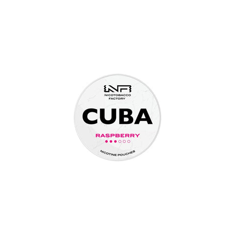 Cuba White Raspberry Strong Nicotine Pouches - Slim Format