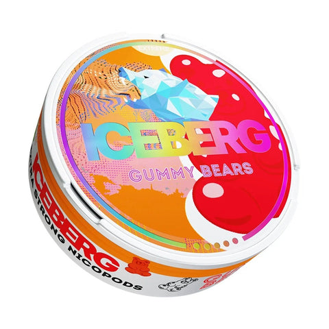 ICEBERG Extreme - Gummy Bears (84mg) - Extra Strong SLIM Nicotine Pouches | Buy Online UK