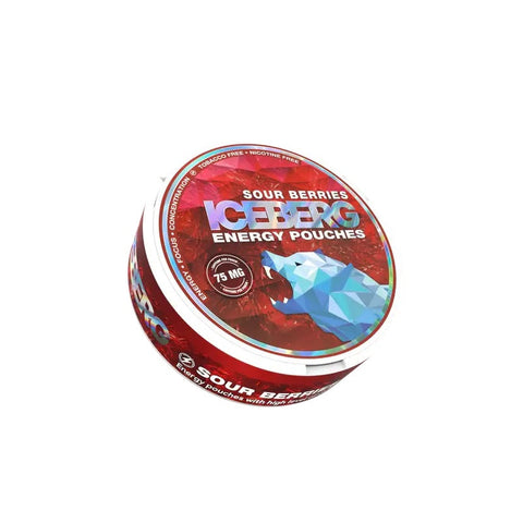 ICEBERG Energy - Sour Berries (75mg) - SLIM Caffeine Pouches | Buy Online UK