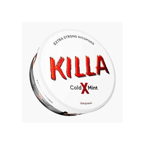 Killa Cold X Mint Strong Nicotine Pouches - SLIM Format