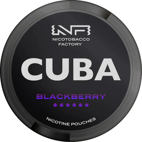 Cuba Blackberry Extra Strong Nicotine Pouches - Slim Format
