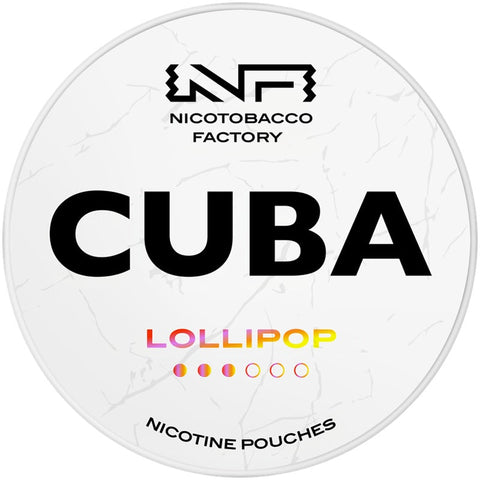 Cuba White Lollipop Strong Nicotine Pouches - Slim Format