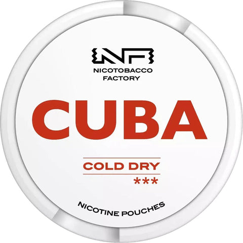 Cuba Cold Dry Strong Nicotine Pouches - Slim Format