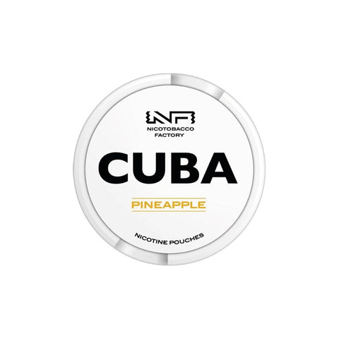 Cuba White Pineapple Strong Nicotine Pouches - Slim Format