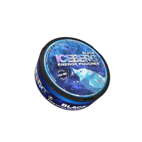 ICEBERG Energy - Black (150mg) - SLIM Caffeine Pouches | Buy Online UK