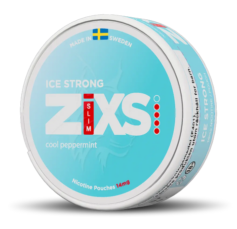 Z!XS - Ice Strong (9.8mg) - Normal SLIM Nicotine Pouches | Buy Online UK