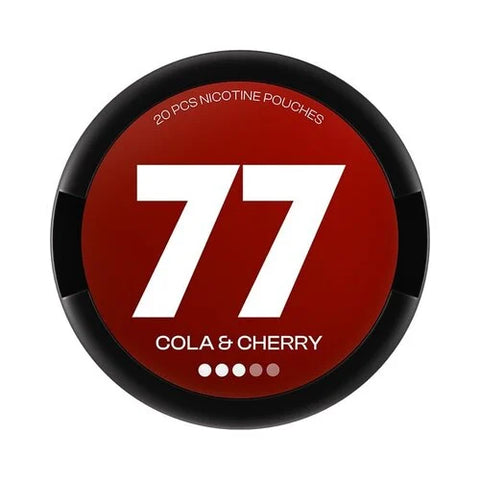 77 Cola & Cherry Strong Nicotine Pouches - Slim Format