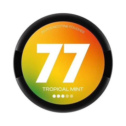 77 Tropical Mint Strong Nicotine Pouches - Slim Format