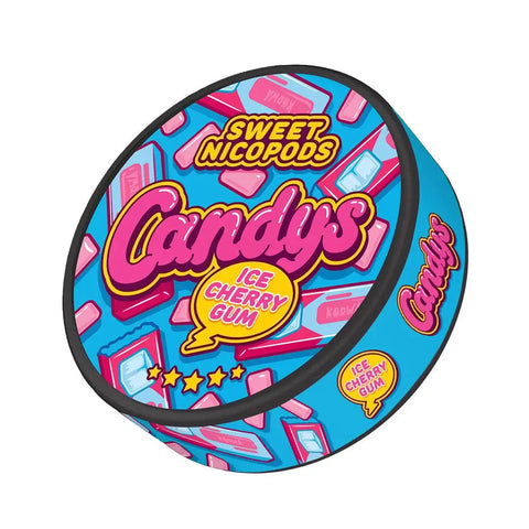 CANDYS - Ice Cherry Gum (33mg) - Extra Strong SLIM Nicotine Pouches | Buy Online UK