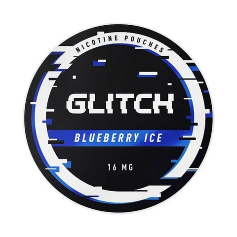 GLITCH Blueberry Ice Strong Nicotine Pouches - Slim Format