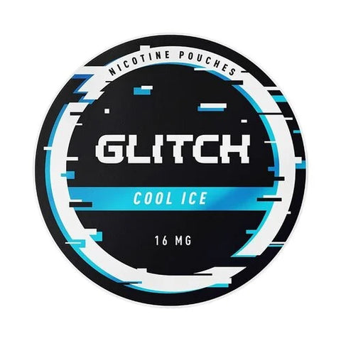 GLITCH Cool Ice Strong Nicotine Pouches - Slim Format