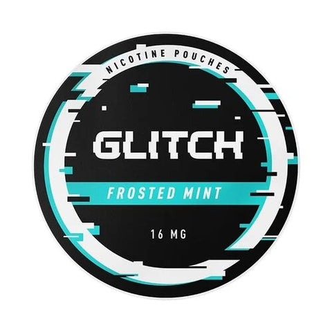 GLITCH Frosted Mint Strong Nicotine Pouches - Slim Format
