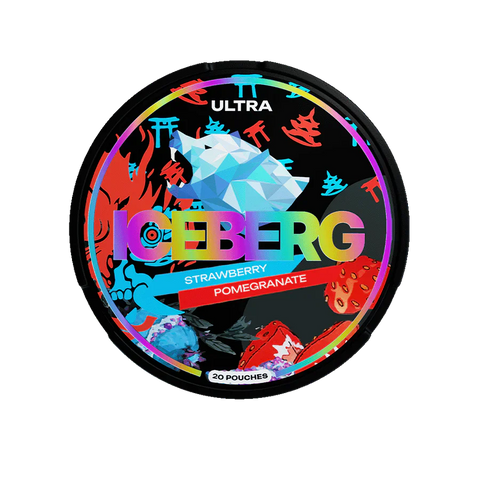 ICEBERG Ultra - Strawberry Pomegranate (105mg) - Extra Strong SLIM Nicotine Pouches | Buy Online UK