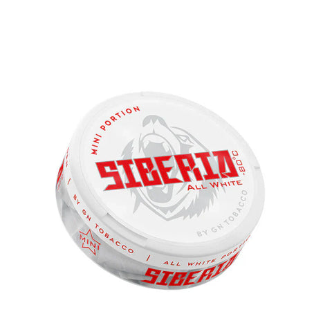 Siberia All White Mini Normal Nicotine Pouches - MINI Format