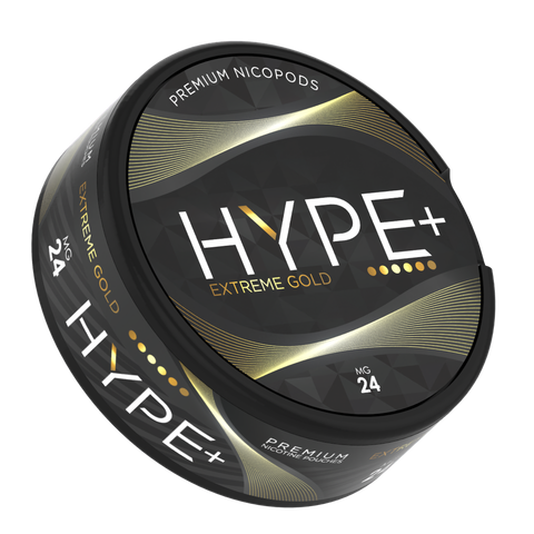 HYPE+ Extra Strong - Extreme Gold (24mg) - Extra Strong SLIM Nicotine Pouches | Buy Online UK