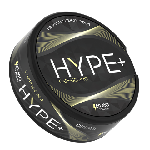 HYPE+ Energy - Cappuccino (80mg caffeine) - SLIM Caffeine Pouches | Buy Online UK