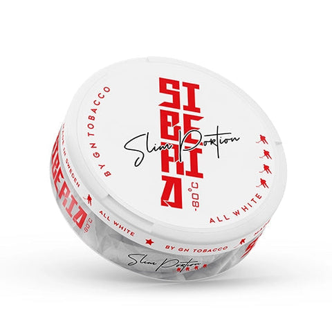 Siberia -80°C All White Slim Extra Strong Nicotine Pouches - SLIM Format