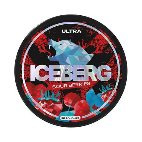 ICEBERG - Sour Berries (35mg) - Extra Strong SLIM Nicotine Pouches | Buy Online UK