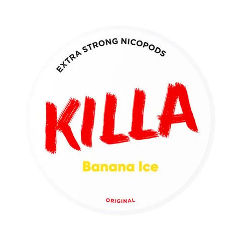 Killa Banana Ice Strong Nicotine Pouches - SLIM Format