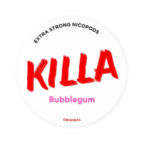 Killa BubbleGum Strong Nicotine Pouches - SLIM Format