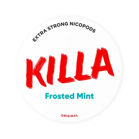 Killa Frosted Mint Strong Nicotine Pouches - SLIM Format